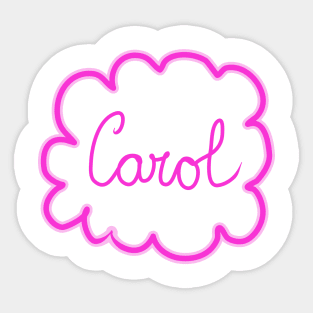 Carol. Female name. Sticker